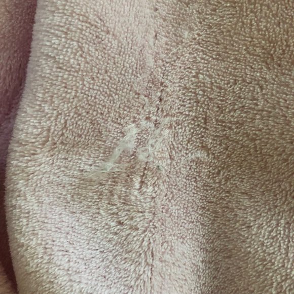 Jasmine Rose Intimates Extra Large Long Pink Rolled Collar Bath Robe - Picture 11 of 12